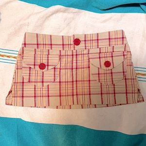 Adorable Lucy Love Plaid Mini Skirt!
